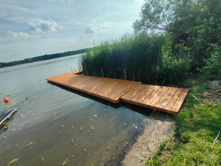 Pomost Pływający Pomosty Pływające Platforma Wyspa Rower wodny molo