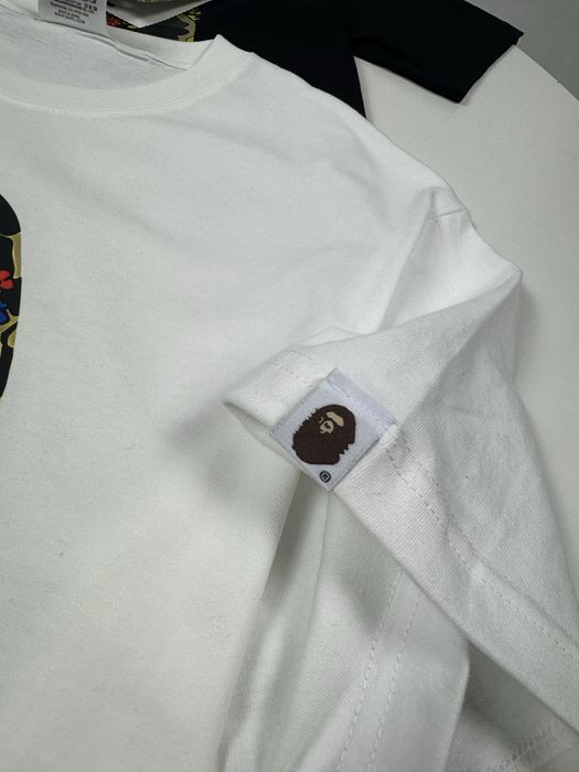 Футболка Bape militaru бейп класична біла та чорна в усіх розмірах є у наявності S M LXL XXL