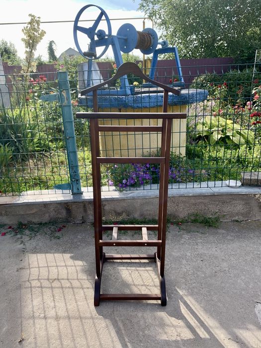 Вішалка Для Одягу Підлогова Дерев'яна З Натурального дерева