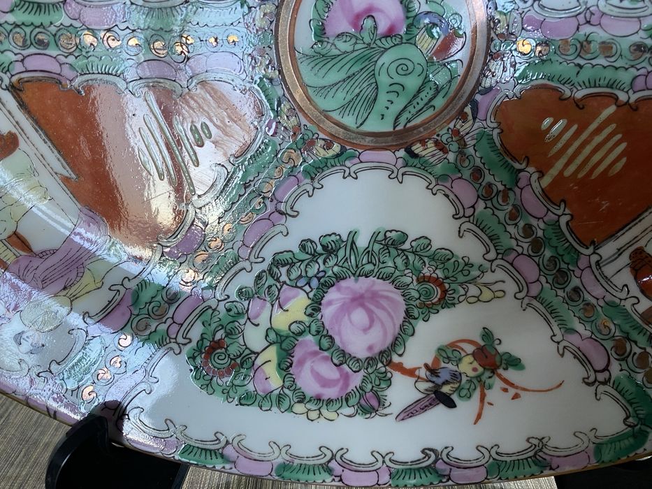 Prato de pocelana fabrica em macau