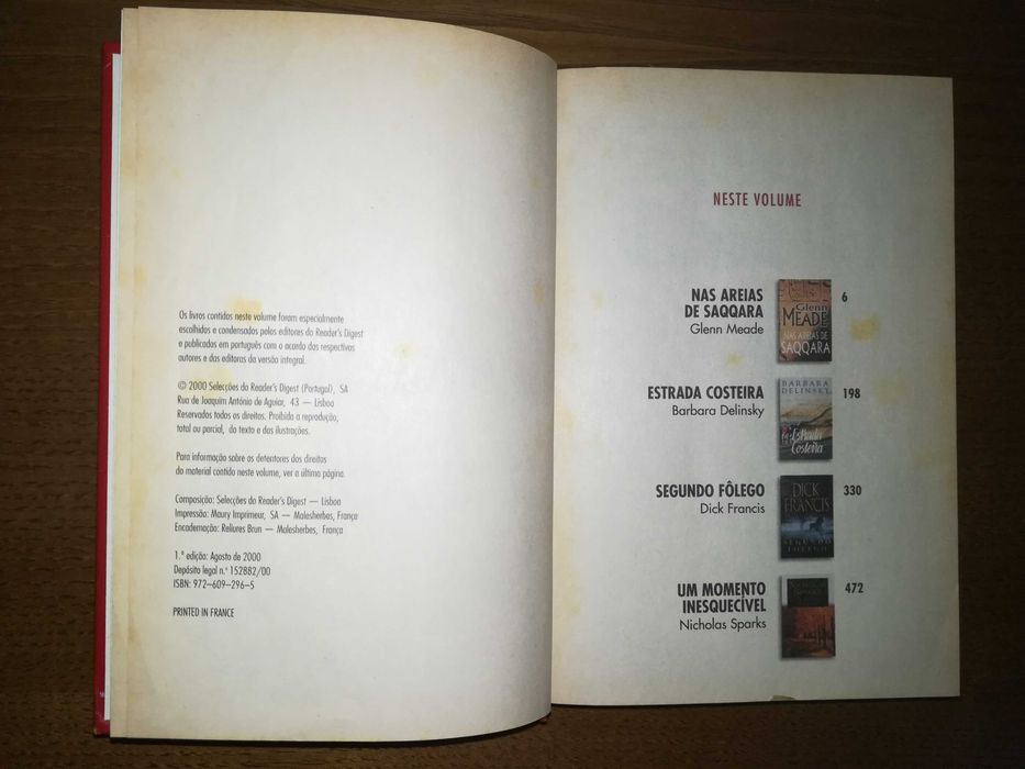 Coletânea de 4 livros vermelho