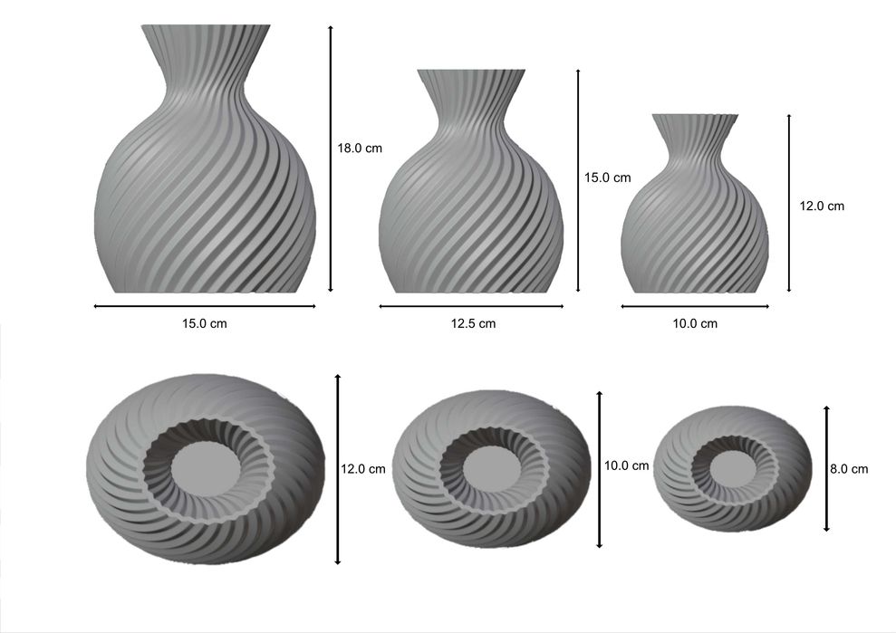 Wazon dekoracyjny 3D na kwiaty sztuczne/suche/LEGO