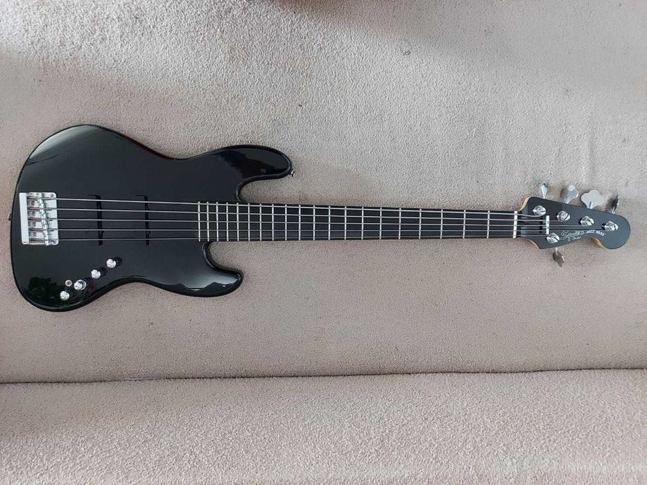 Squier Jazz Bass 5 Deluxe Active Gitara Basowa Bas Aktywna 5 strunowa