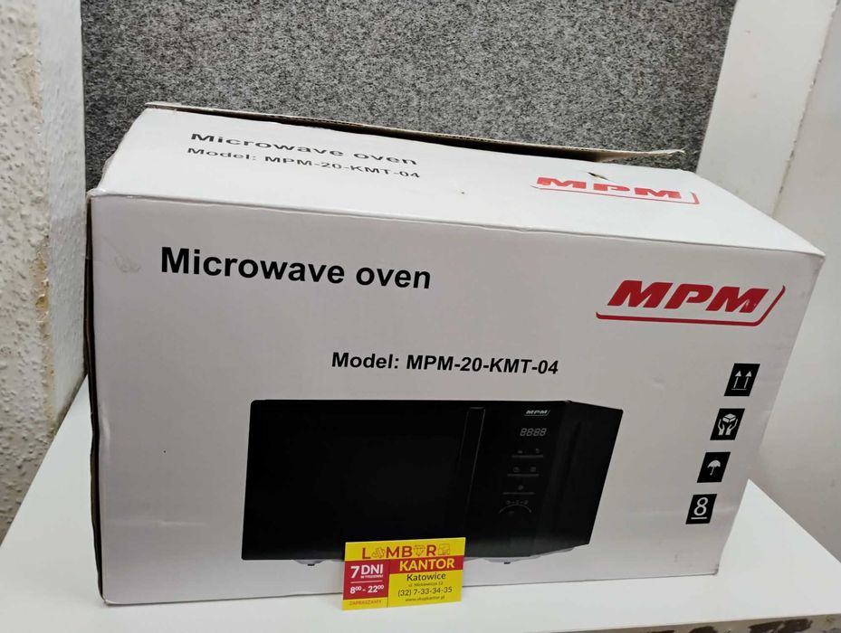 [654/25] Nowa kuchenka mikrofalowa MPM 20litrów 1050W