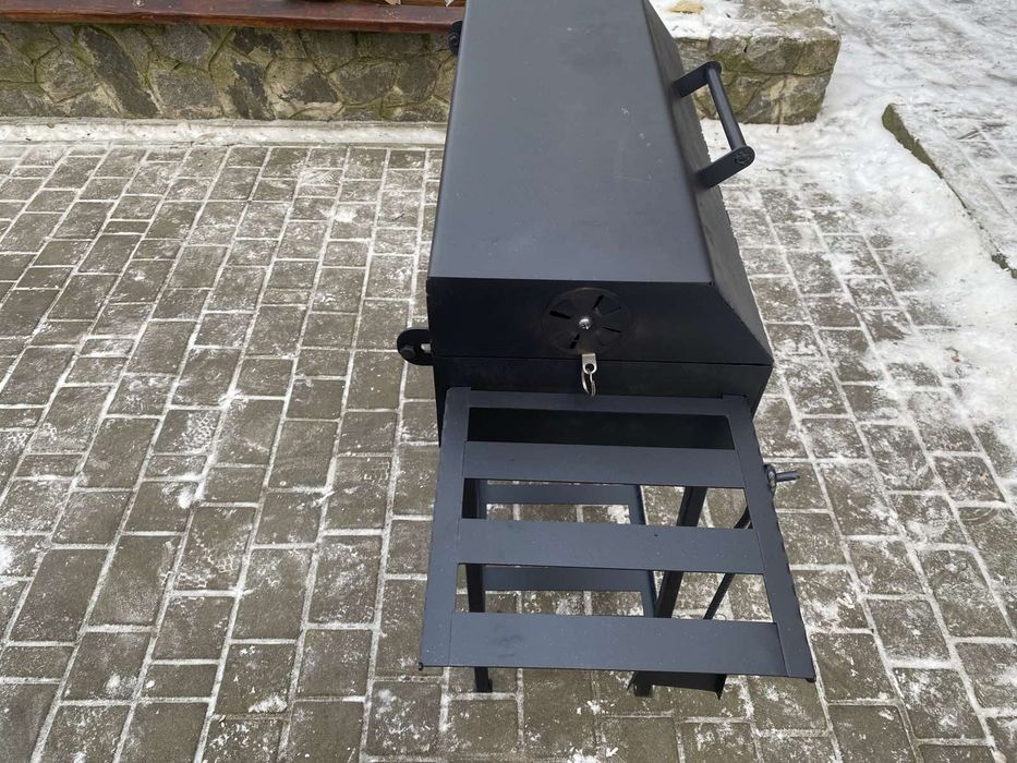 Мангал на 12 шампурів 4мм міцний метал Гриль Барбекю Казан Знижка-35%-