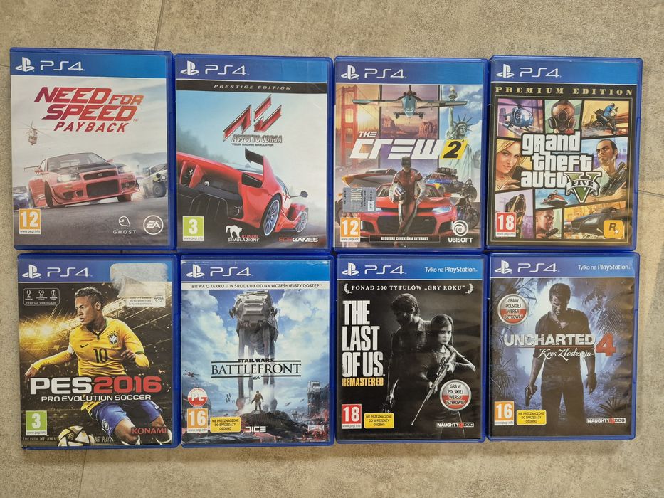 Gry na PS 4 The Last of Us Need for Speed Payback Star Wars Battlefron
