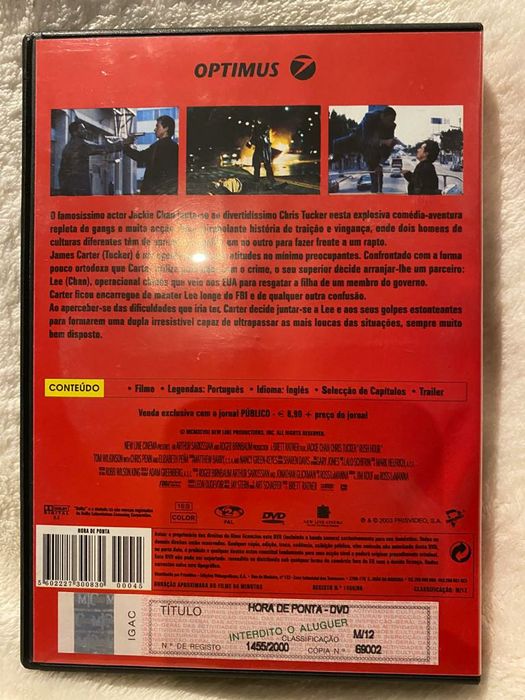 Filmes "PrisonBreak" e "Hora de ponta"