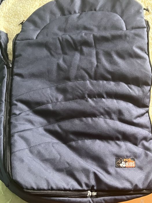 Зимовий конверт на овчині в коляску