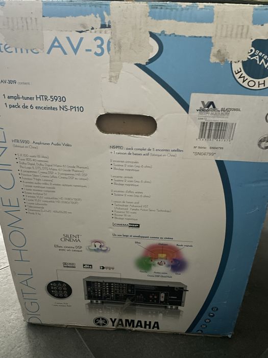 Sistema de som home cinema yamaha