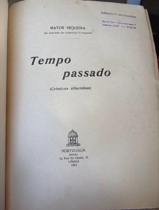 Livro Tempo Passado