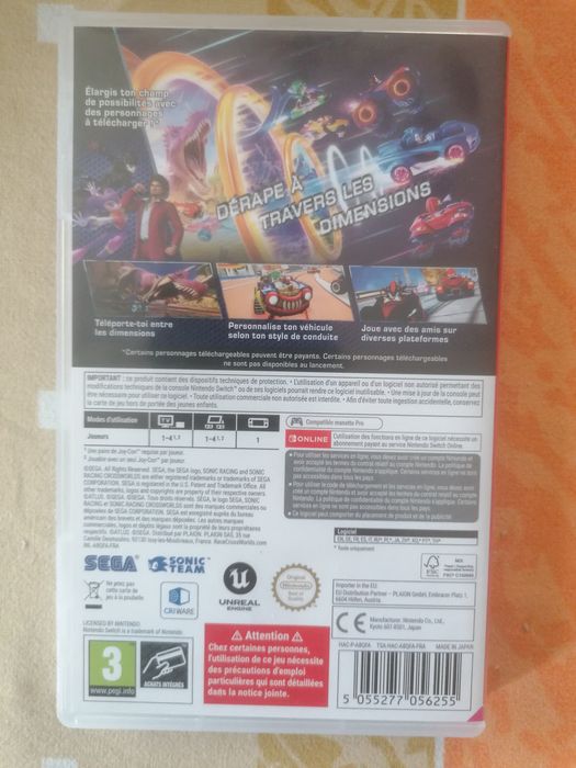 Sonic racing crosswords - switch