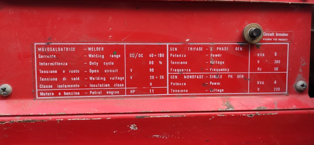 Agregat prądotwórczy z spawarką