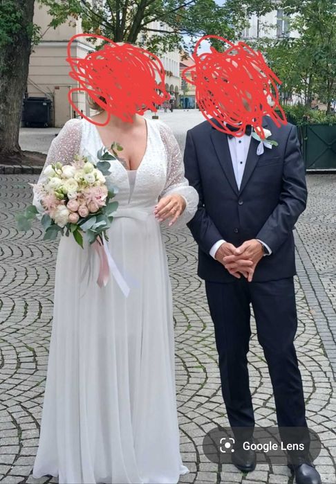 Sukienka ślubna jak nowa.
