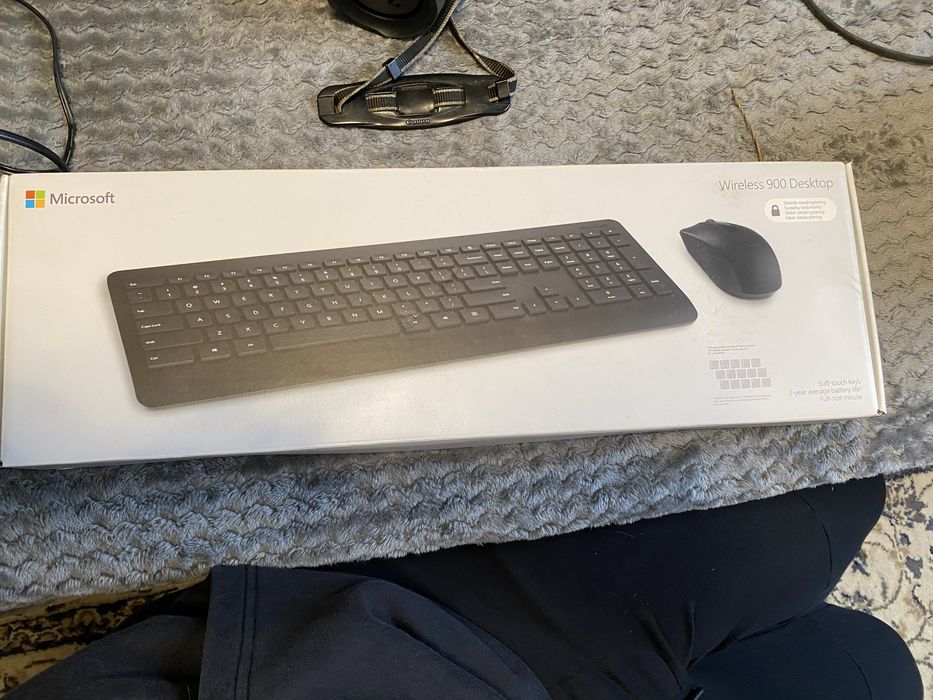 NOWY Zestaw Bezprzewodowy Myszka + Klawiatura Microsoft