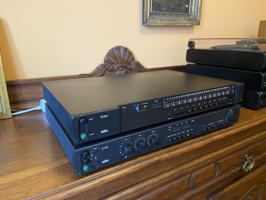 Wysokiej klasy tuner radiowy Braun TS-501! Design Dieter Rams, vintage