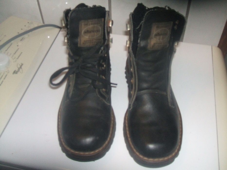 buty męskie skórzane zimowe trapery 39/40 jakosc !!!