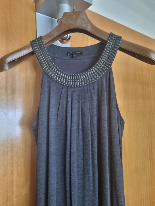 Vestido cinza Massimo Dutti