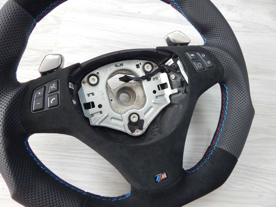 BMW E81 E82 E84 E87 E88 E90 E91 E92 kierownica sport łopatki alcantara