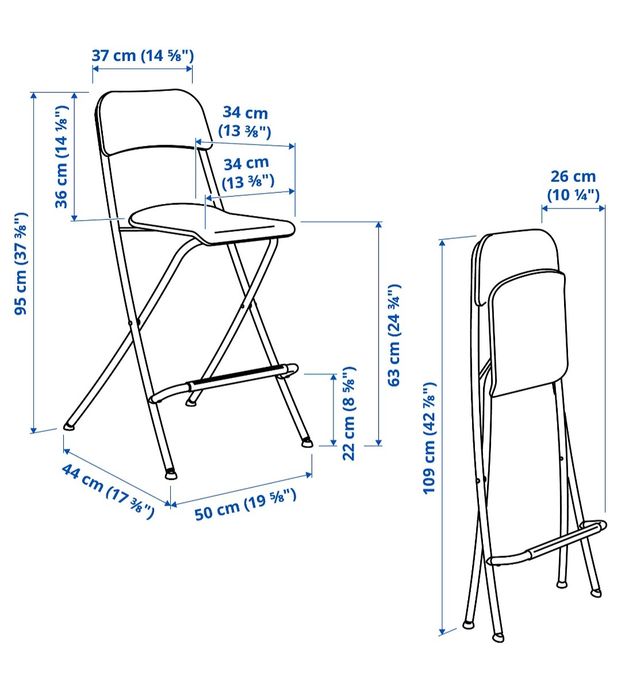 Krzesło barowe Ikea
