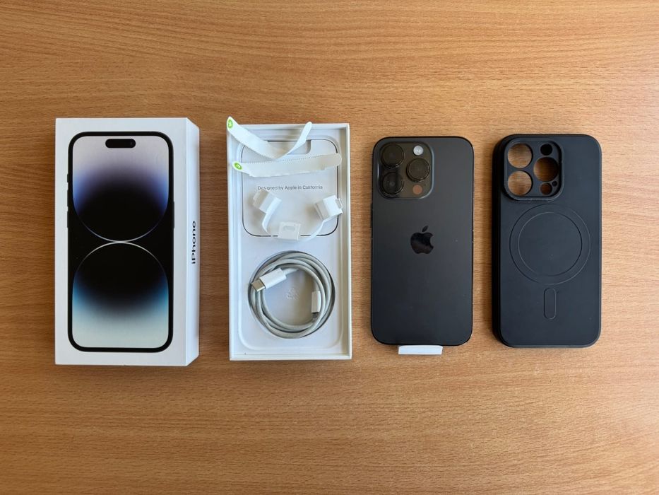Iphone 14 Pro | 256GB | 100% kondycji baterii|  Jak Nowy | Space Black