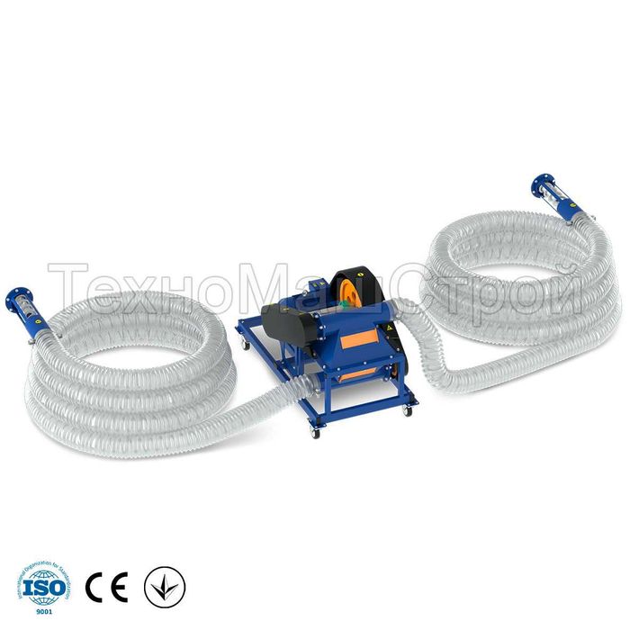 Гнучкий шнековий транспортер DUO - 24м. Гнучкий шнек.