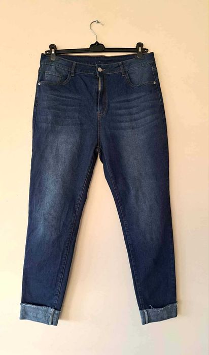 Jeansy z wysokim stanem rozm 44/46
