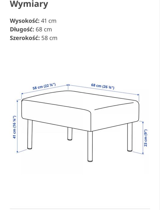 Podnóżek ciemnoszary