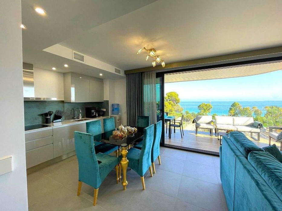 Апартаменти 4 кімнати з Видом на Море 50м до Пляжу Вільяхойоса Іспанія