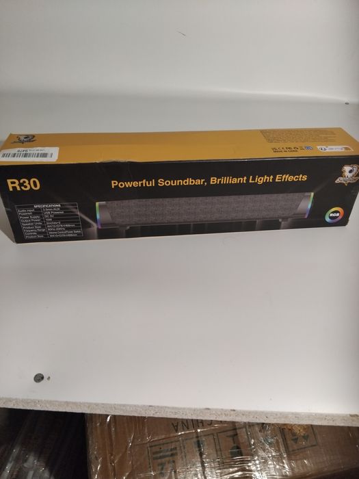 Soundbar R30 RGB | Głośnik komputerowy | AUX | USB | LED | Nowy