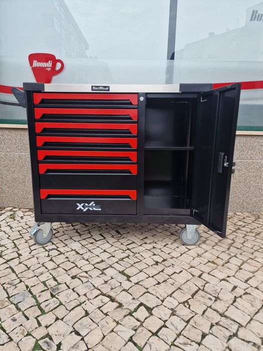 (Pormação )Carrinho de ferramenta de 7 gavetas completas XXXL novo