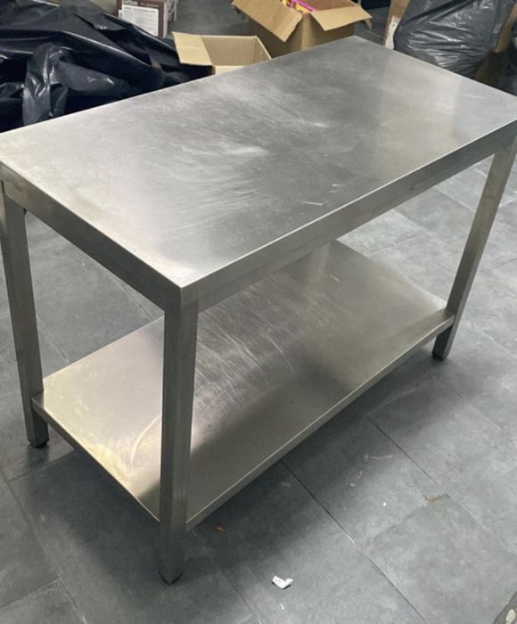 Bancada  inox retangular
