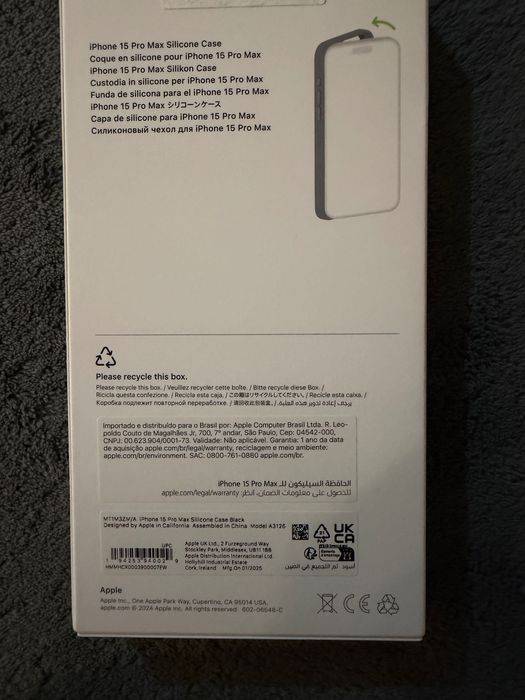 Apple Silicon Case - iPhone 15 Pro Max Preta