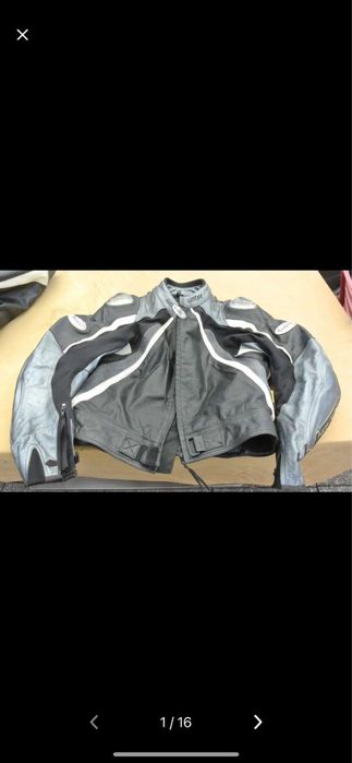 Skórzany kombinezon dwuczesciowy