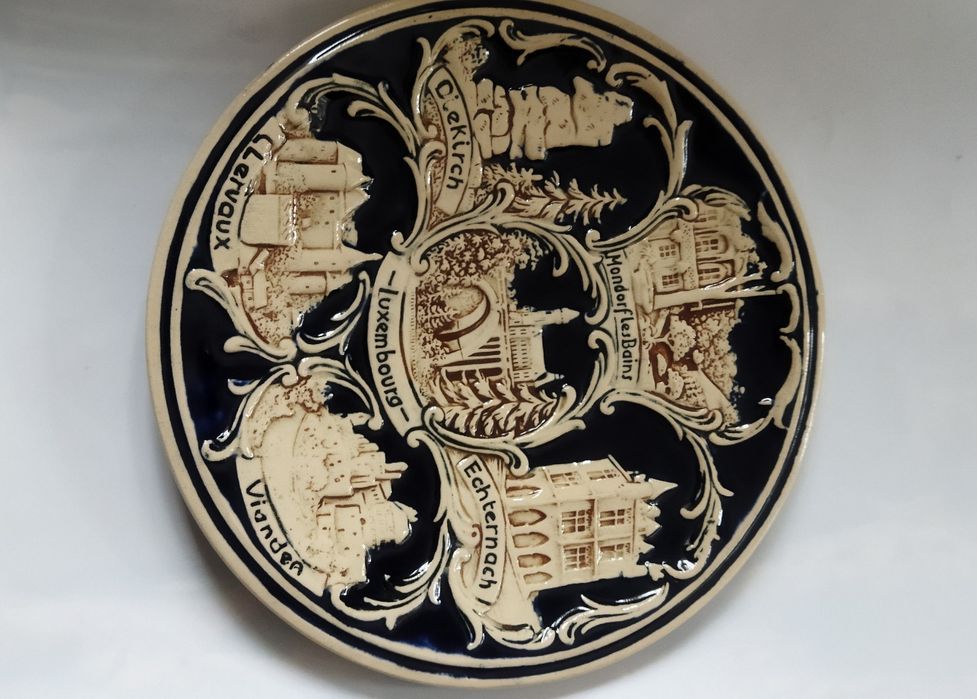 Patera na ścianę ceramika zamki 23 cm