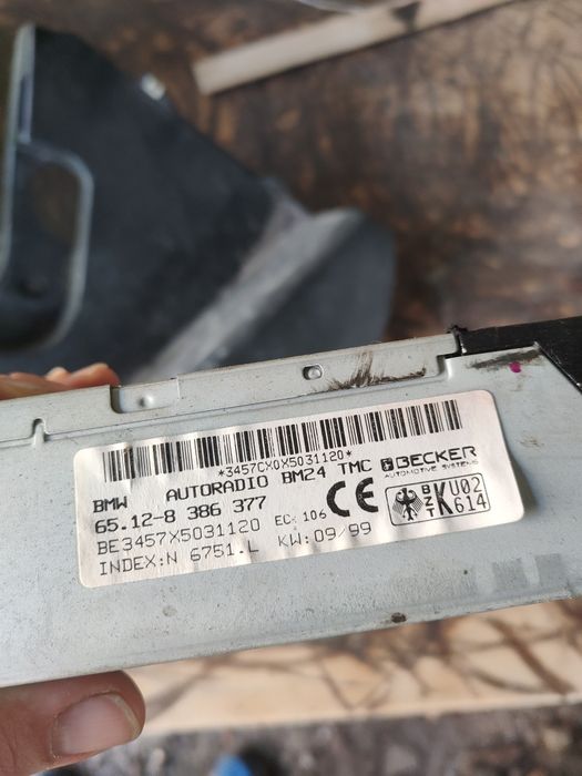 Bm24 tuner bmw e39 e34 e38 radiowy bm 24 radio  wyświetlacz