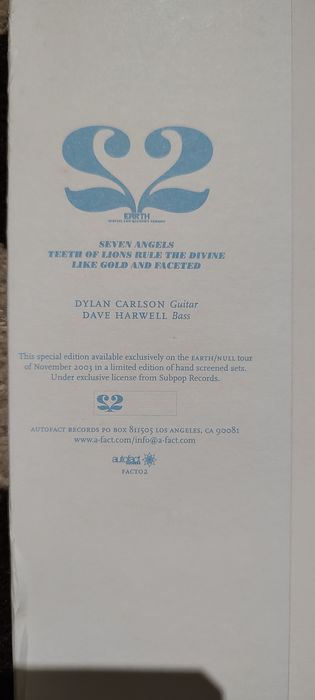 Earth 2 Special Low Frequency Version Special Low Quantity Version 3LP