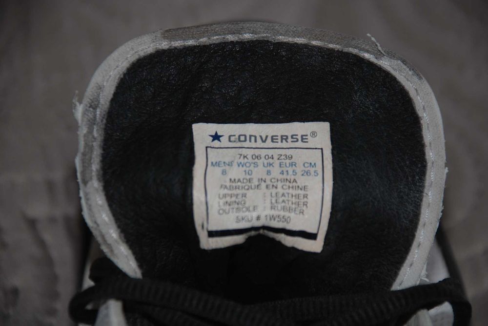 Niskie trampki Converse All Star, skóra naturalna, r. 41,5 (41-42)