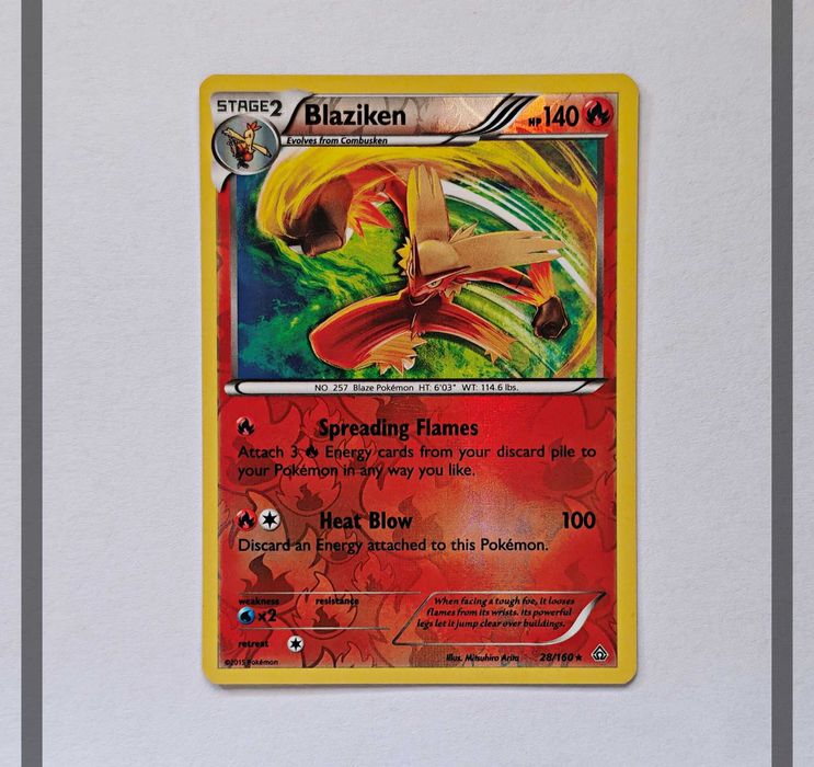 Blaziken 28/160 PRC Reverse Holo Pokemon ENG-NM