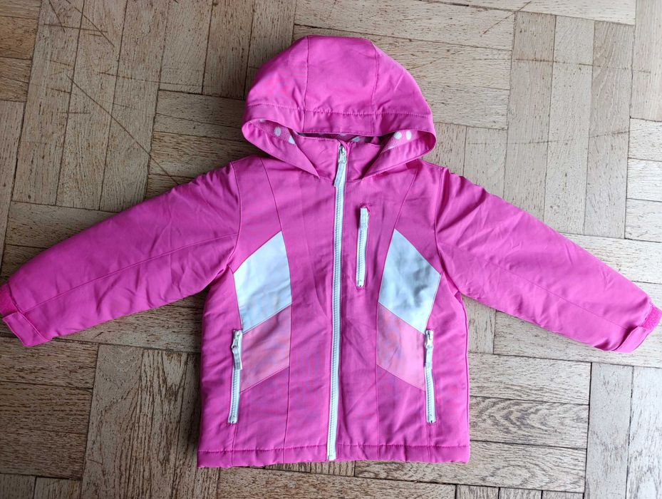 Kurtka+koszulka Wonderkids zimowa dla dziewczynki koralowa rozmiar 4T