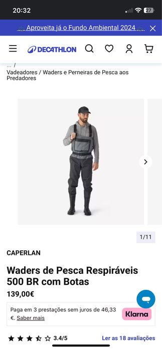 Fato pesca com botas