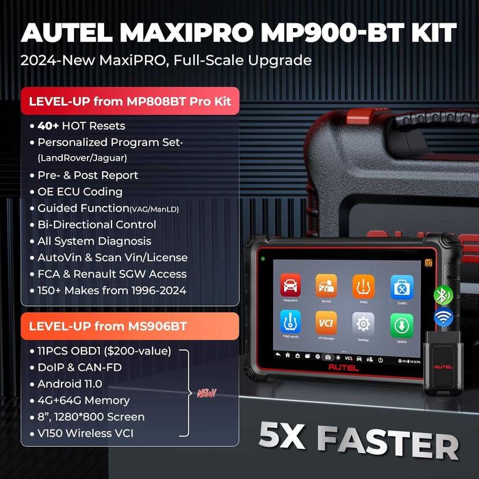 Máq. Diagnostico Auto Autel Maxipro MP900BT