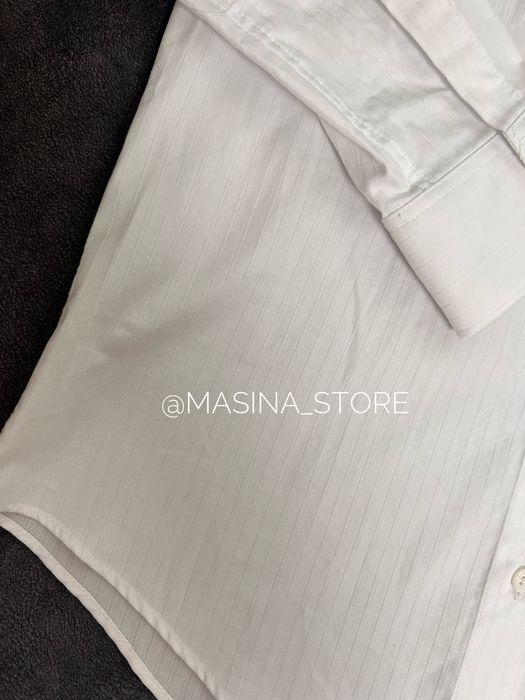 Нові білі сорочки Zara XS S L у смужку прямі оригінал