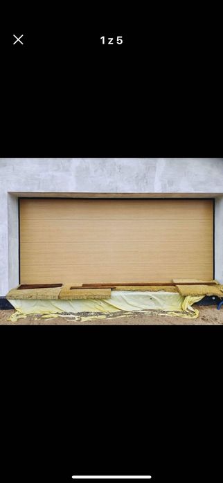 Brama garażowa panele Krispol dąb naturalny