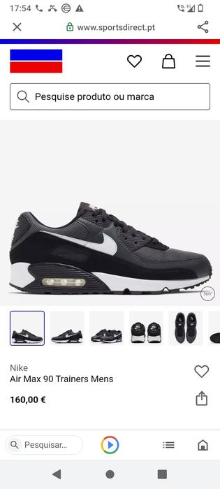Nike branco e preto