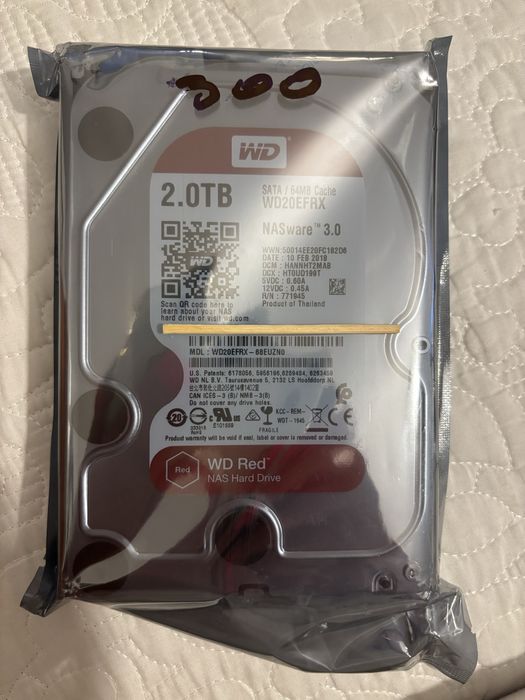 Dysk WD RED 2TB 5400obr. 64MB