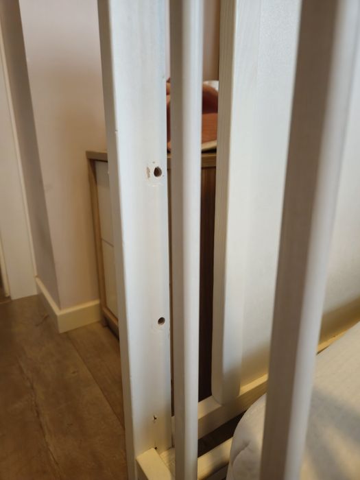 Łóżeczko łóżko dla dziecka dostawka lub wolnostojące 120x60 drewniane