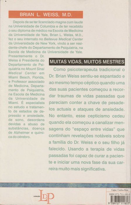 Muitas Vidas, Muitos Mestres - Brian L. Weiss, M. D.