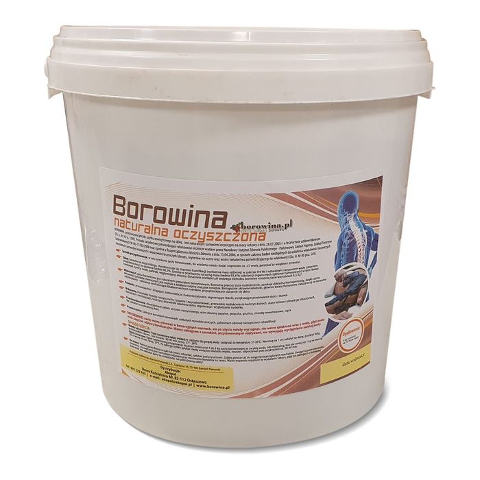 Borowina - drobno mielona pasta borowinowa na 10 kg na okłady i kąpiel