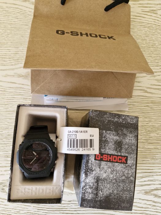 Годинник Casio G-SHOCK  GA-2100-1A1ER НОВИЙ