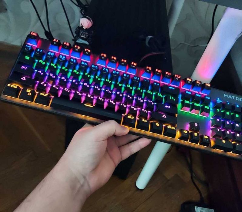 Клавіатура механічна HATOR Starfall Rainbow Origin Blue (HTK-609)